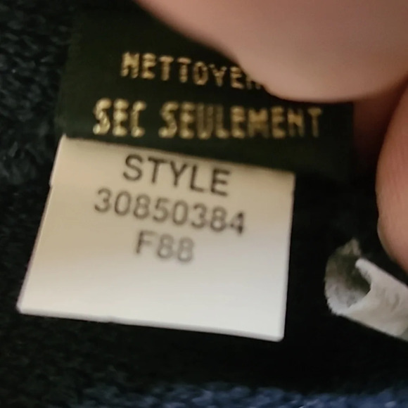 Vintage Dana Buchman Extra Fine Merino Wool Grey & Navy Long Cardigan - Size Sm - Picture 7 of 7